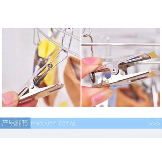 Móc chùm inox 20 kẹp quần áo Hưng Huê (hàng tốt)