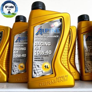 Nhớt ALPINE Racing 4T 10w40 1L Cho Xe Số, Côn Tay, PKL
