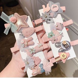 Set 6 kẹp tóc cho bé Jasmine Baby phong cách Hàn Quốc giá sỉ