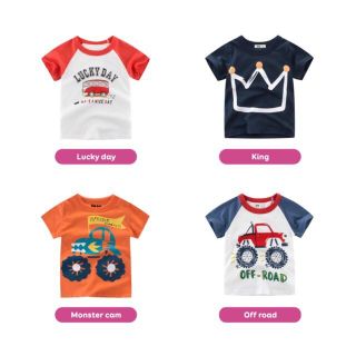 Áo thun cộc tay 27KIDS cho bé Jasmine Baby chất cotton hàng xuất Âu Mỹ giá sỉ