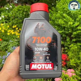 Nhớt Motul 7100 10w40 1L Full Tổng Hợp Cap Cấp Công Nghệ Ester Cho Xe Số, Côn Tay, PKL