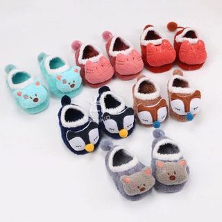 Tất len xù 3D Jasmine Baby hình thú đáng yêu có chống trượt cho bé