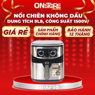 Nồi Chiên Không Dầu Dung tích 9.8L Chính Hãng Bảo Hành 12 Tháng SRAPP SH-AF98A