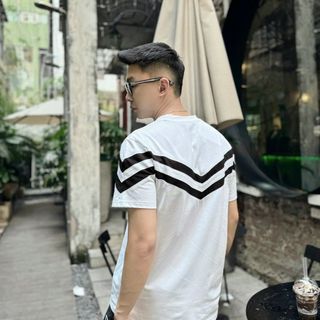 ÁO THUN NAM CỔ TRÒN HOẠ TIẾT PHỐI SỌC AH30