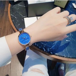 HOT SALE ĐỒNG HỒ NỮ CAO CẤP GU CII MẶT ĐÁ SỨ DÂY ĐÁ BLING BLING 6