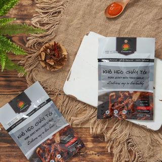 Khô Heo Cháy Tỏi Gói Nhỏ 50Gram Sang Trọng Bán kèm quán trà sữa