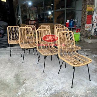 Ghế mây nhựa cafe ngoài trời cao cấp giá rẻ