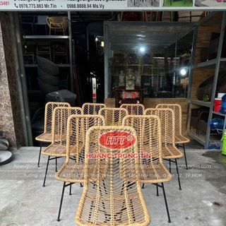 Ghế mây nhựa cafe ngoài trời cao cấp giá rẻ