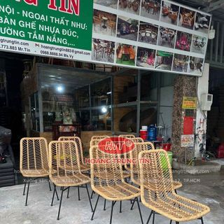 Ghế mây nhựa cafe ngoài trời cao cấp giá rẻ