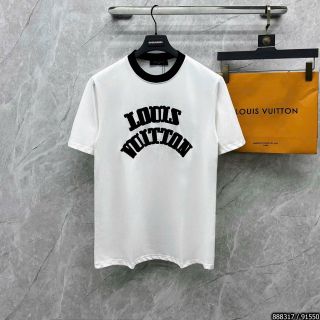 ÁO THUN NAM CỔ TRÒN IN THÊU HOẠ TIẾT LV AH21