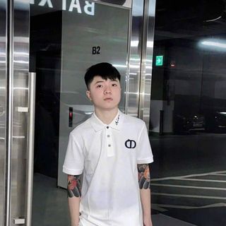 ÁO THUN NAM CỔ TRỤ THÊU LOGO HOẠ TIẾT AH17