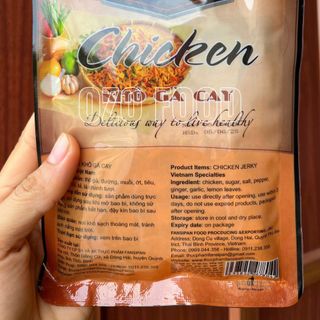 Khô Gà Lá Chanh Gói Bé 50Gram có đĩa nhựa cho quán cà phê