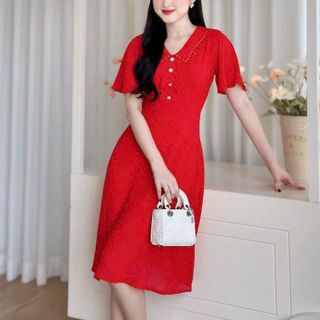 Đầm dự tiệc sang trọng bigsize cao cấp thiết kế dáng xòe đẹp, chất liệu voan cao cấp HN22