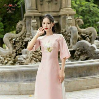 🌹🌹🌹SÉT ÁO DÀI TAPTA THÊU HOA, CỔ ĐÍNH NGỌC QUẦN TUYẾT NHUNG
3 MÀU Y HÌNH