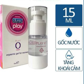 ￼Gel bôi trơn Durex Play O 15ml, gen bôi trơn durex gốc nước tăng khoái cảm giá sỉ