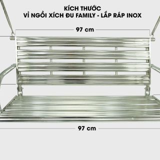 Xích Đu LẮP RÁP Thái Sơn - Chất Liệu Inox Bền Bỉ và Sang Trọng, Vận chuyển dễ dàng, lắp ráp đơn giản