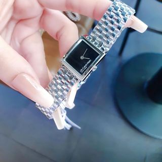 ĐỒNG HỒ NỮ CAO CẤP C.K MẶT VUÔNG MINI DÂY THÉP
