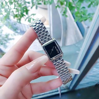ĐỒNG HỒ NỮ CAO CẤP C.K MẶT VUÔNG MINI DÂY THÉP