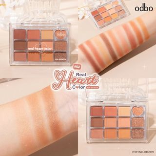 Bảng phấn mắt 12 ô Odbo Real Heart OD2019