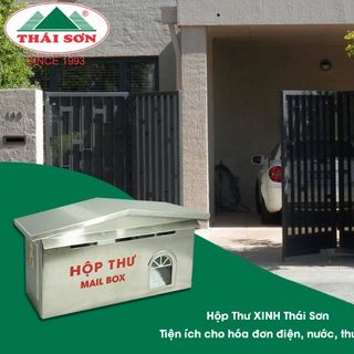 Hộp Thư Xinh Thái Sơn - Đẹp và Bền Bỉ Với Chất Liệu Inox - GIẤY BÁO ĐIỆN NƯỚC, GÓP Ý