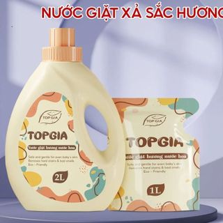 NƯỚC GIẶT XẢ SẮC HƯƠNG TOP GIA 2IN1 CAN 2L giá sỉ