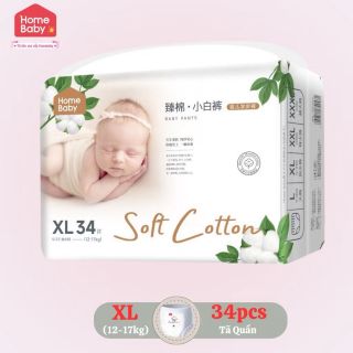 Tã HomeBaby nội địa Trung Size XL34 quần 100%cotton 12-17kg