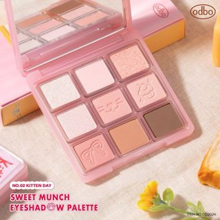 Bảng Mắt ODBO 9 Ô OD2024 Sweet Munch Eyeshadow Palette Puppy Day_Kitten Day