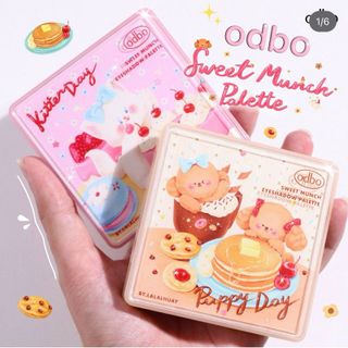 Bảng Mắt ODBO 9 Ô OD2024 Sweet Munch Eyeshadow Palette Puppy Day_Kitten Day