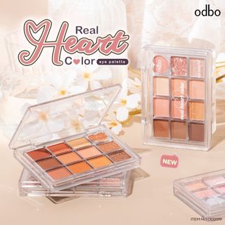 Bảng phấn mắt 12 ô Odbo Real Heart OD2019