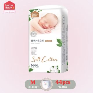 Tã Homebaby nội địa Trung Size M44 dán 100%cotton 6-11kg giá sỉ