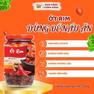 Ớt Rim Dùng Để Nấu Ăn (Thương Hiệu Chay Ngon Hùng Phát ) Hương Vị Cay Nồng, Tăng Cường Độ Hấp Dẫn Cho Món Ăn 320G giá sỉ