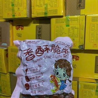 Táo Sấy Giòn Túi Màu Hồng