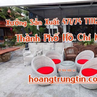 Ghế mây nhựa tròn cao cấp giá rẻ tại xưởng sản xuất