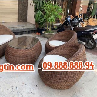 Ghế mây nhựa tròn cao cấp giá rẻ tại xưởng sản xuất