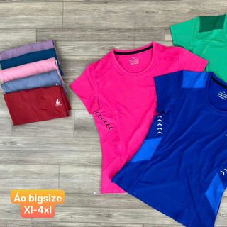 Áo BIGSIZE thun poly 4 chiều thoáng mát, trơn láng, co giãn thoải mái Size : XL XXL 3XL 4XL Ri 2222 Tách nửa ri được Sẵn kho