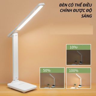 ĐÈN BÀN HỌC TÍCH ĐIỆN GẬP GỌN, ĐIỀU CHỈNH ĐƯỢC ĐỘ SÁNG, BẢO VỆ MẮT