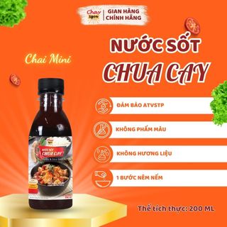 Nước Sốt Chua Cay (Thương Hiệu Chay Ngon Hùng Phát ) Thích Hợp Cho Món Xào (500Ml)