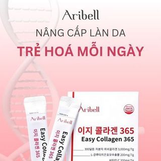 (Chính hãng Kore) Bột Uống Collagen Nuôi Dưỡng Làn Da Trắng Mịn Hồng Hào Collagen 365 Aribell