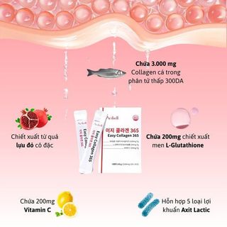 (Chính hãng Kore) Bột Uống Collagen Nuôi Dưỡng Làn Da Trắng Mịn Hồng Hào Collagen 365 Aribell giá sỉ