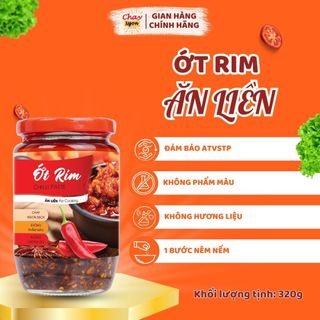 Ớt Rim Ăn Liền (Thương Hiệu Chay Ngon Hùng Phát ) Dùng Ngay Với Cơm, Mì Hoặc Các Món Ăn Khác 320G giá sỉ