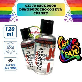 Gel Bôi Trơn Hậu Môn JO back Door 120ml, Dùng bôi trơn cao cấp cho Nam Nữ, Đặc Biệt Phù Hợp Cho GLBT Quan Hệ Hậu Môn giá sỉ