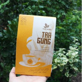 Trà Gừng THÁI HƯNG (Hộp 25 túi lọc x 5g) hỗ trợ tiêu hoá, giúp làm ấm cơ thể