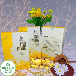 Trà Gừng THÁI HƯNG (Hộp 25 túi lọc x 5g) hỗ trợ tiêu hoá, giúp làm ấm cơ thể