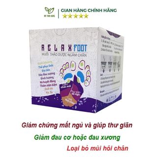 Muối Ngâm Chân Thảo Dược Relax Foot Thái Hưng - 400gr hỗ trợ ngủ ngon, giảm nhức mỏi, hết hôi chân