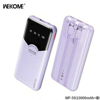 SẠC DỰ PHÒNG WEKOME WP59 - 10000MAH - KÈM DÂY IPHONE VÀ TYPE C