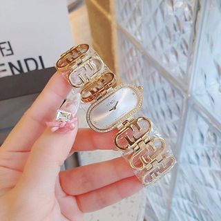 ĐỒNG HỒ NỮ CAO CẤP FENZI DÂY THÉP LOGO MẶT BẦU VIỀN ĐÁ XẢ KHO 11