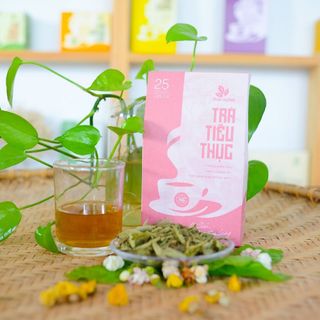Trà tiêu thực Thái Hưng (Hộp 25 túi lọc 5g) dễ tiêu, hết đầy bụng, nhuận tràng, thải độc, giảm béo