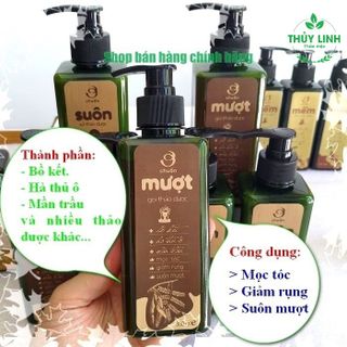 MƯỢT - Dầu gội thảo dược AN THÁI HƯNG 300ml Hết Rụng, Sạch Gàu, Nấm, Ngứa Da Đầu - An Thái Hưng