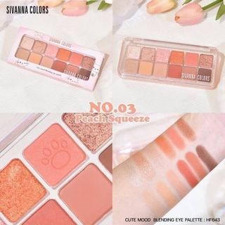 Bảng Phấn Mắt 12 ô SIVANNA Colors Cute Mood Blending Eye Palette HF643