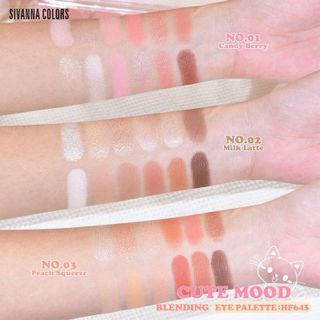 Bảng Phấn Mắt 12 ô SIVANNA Colors Cute Mood Blending Eye Palette HF643